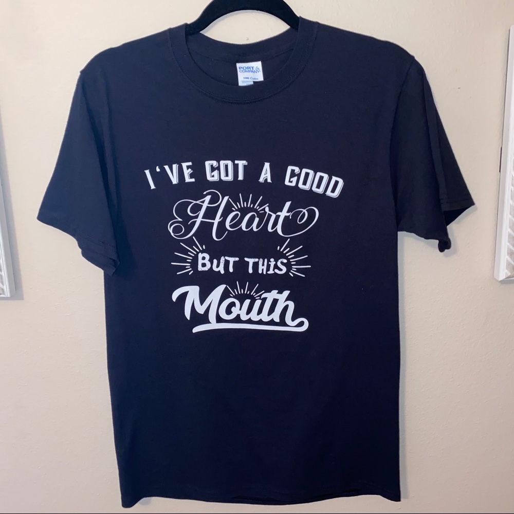 Sz S Black Graphic Funny Humor Tee